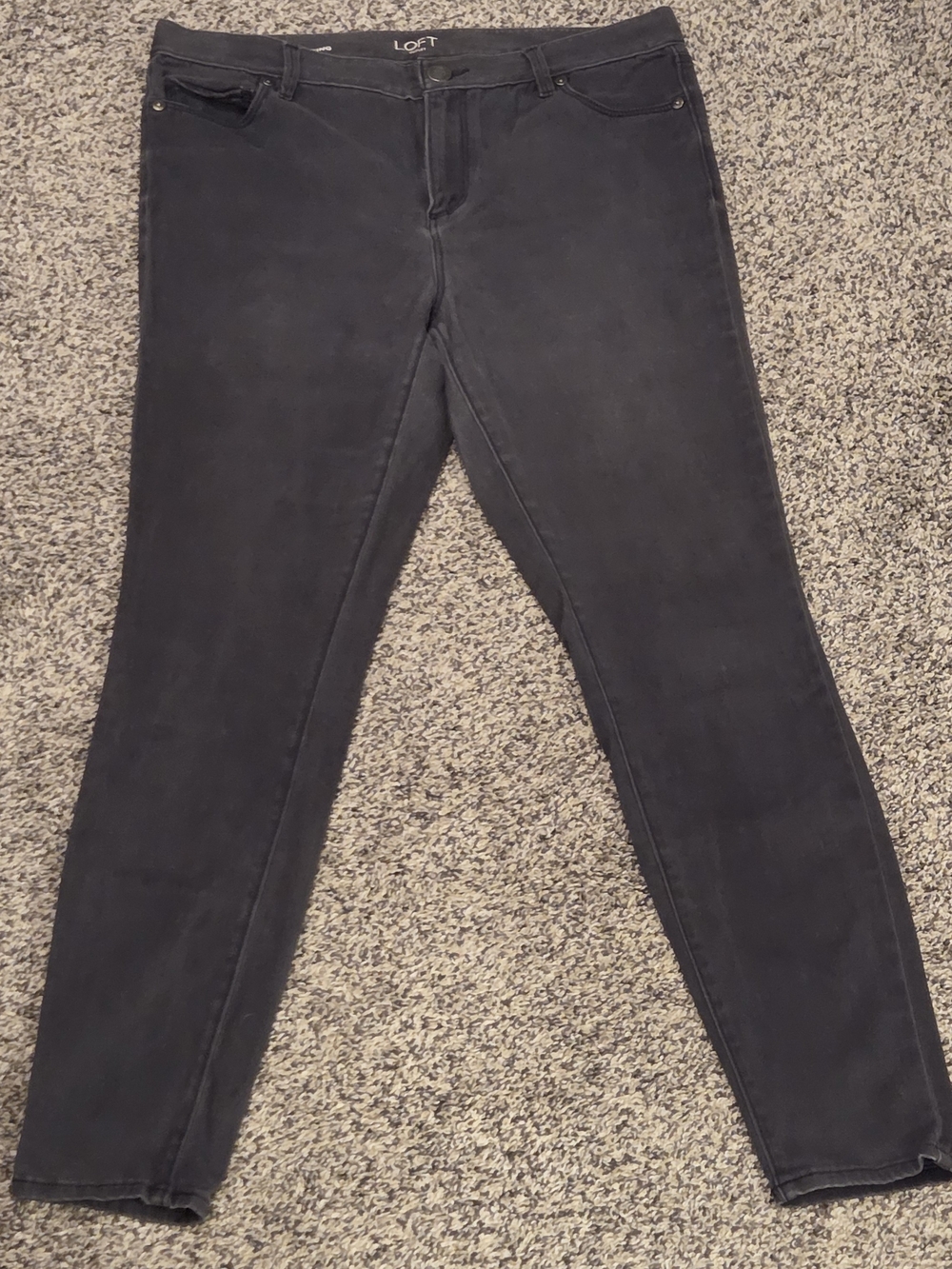 LOFT Gray Womens Legging Pant